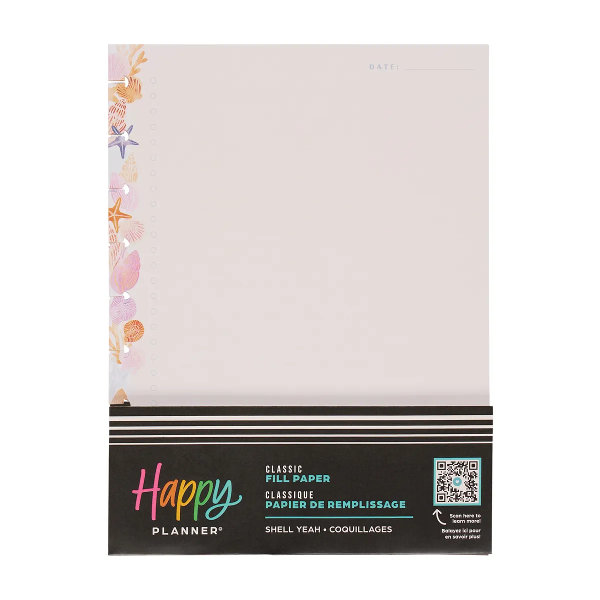 Happy Planner Shell Yeah! Checklist recharge Classic 40 feuilles