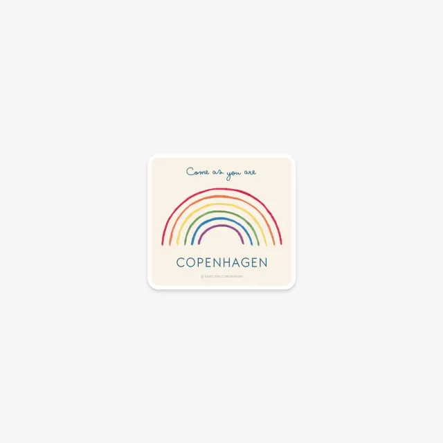 Kartotek sticker vinyle rainbow arc-en-ciel mat