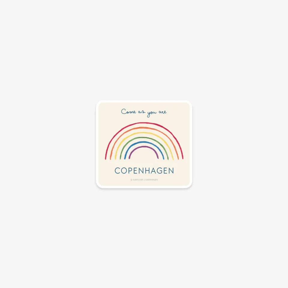 Kartotek sticker vinyle rainbow arc-en-ciel mat