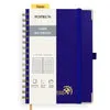 Poprun WH145L carnet spiralé bleu royal ligné papier épais
