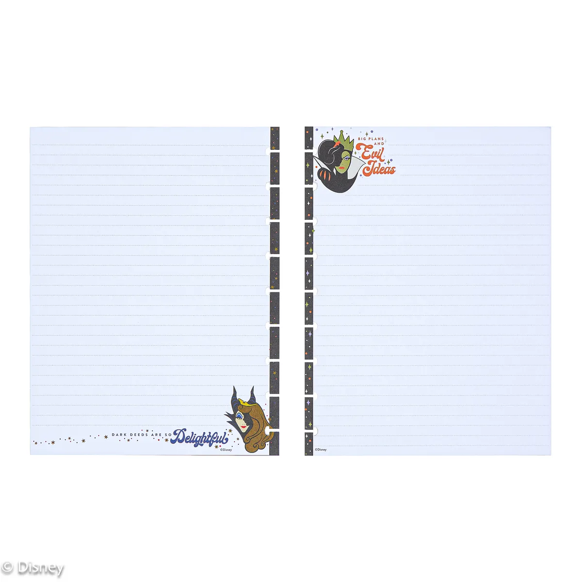 Happy Planner Disney Good vs Evil recharge papier Classic 40 feuilles pointillé