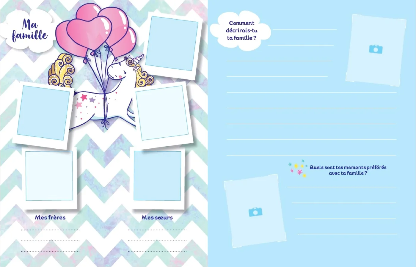 Frigobloc Mes secrets de licorne journal intime cadenas