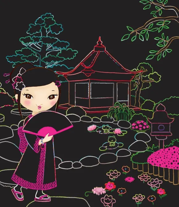 Frigobloc Minimiki pochette cartes à gratter Akiko au Japon