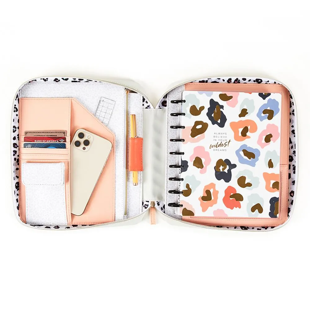 Me & my big ideas Colorful Leopard pochette agenda Classic zippée