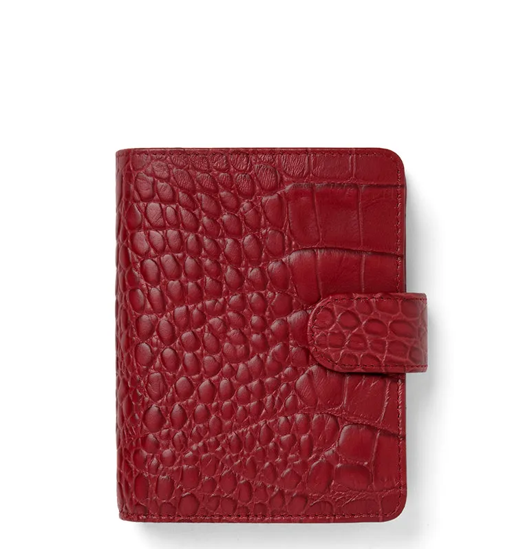 Filofax Classic Croc organiseur Pocket noir cuir