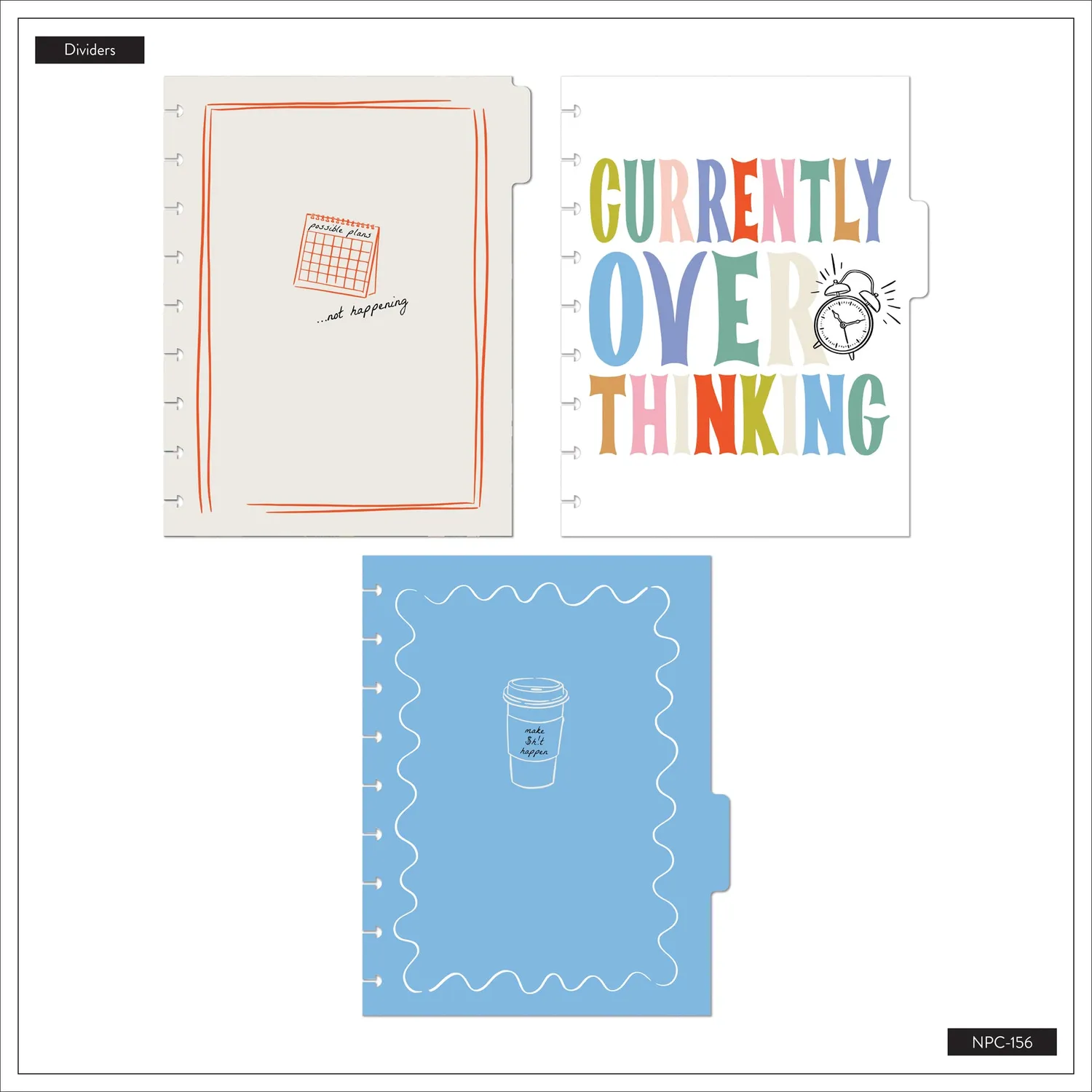 Happy Planner Pajama Plans Classic carnet pointillés 60 feuilles