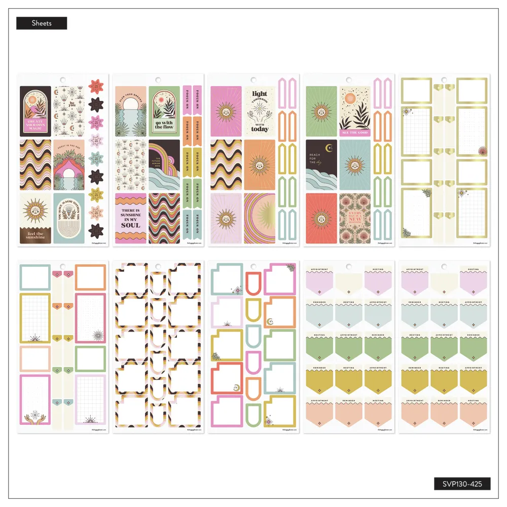 Happy Planner Desert Mystic stickers décoratifs 646 pièces