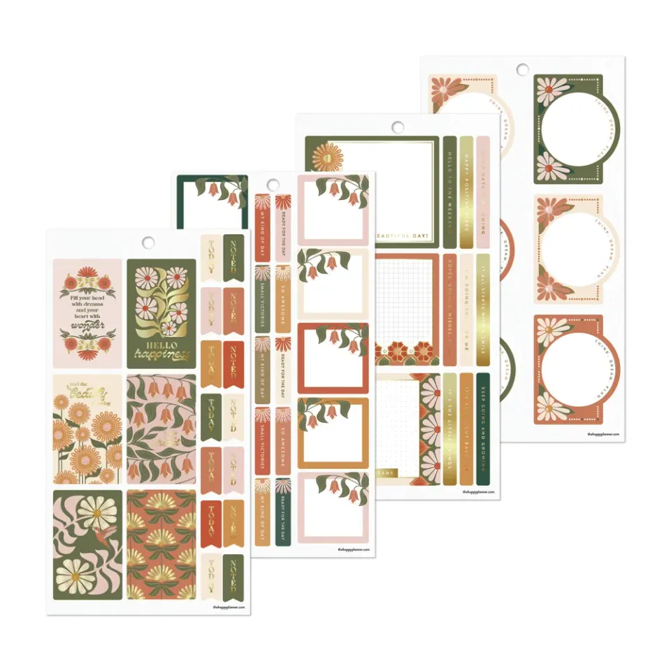 Happy Stickers Desert Rose Classic carnet 628