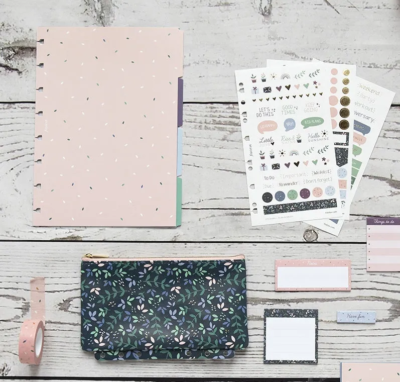 Filofax Garden intercalaires carnet A5 4 motifs fleuris