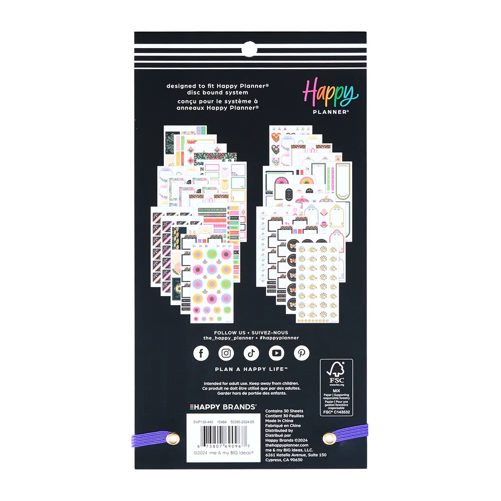 Me & My Big Ideas Folk & Flora carnet stickers 691