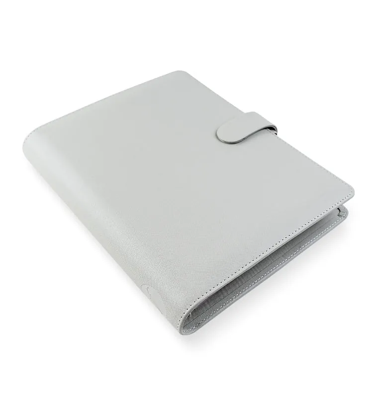 Filofax Saffiano organiseur A5 à anneaux noir grainé