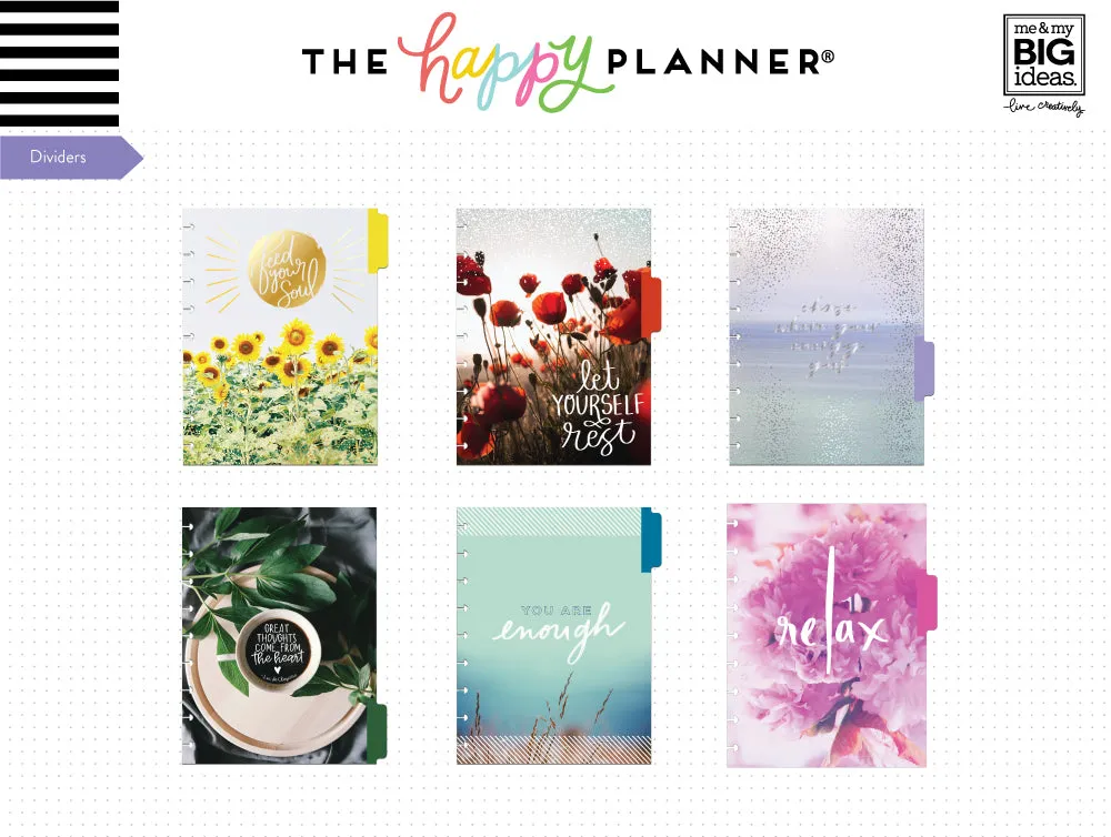 Happy Planner Wellness Extension recharge classic santé