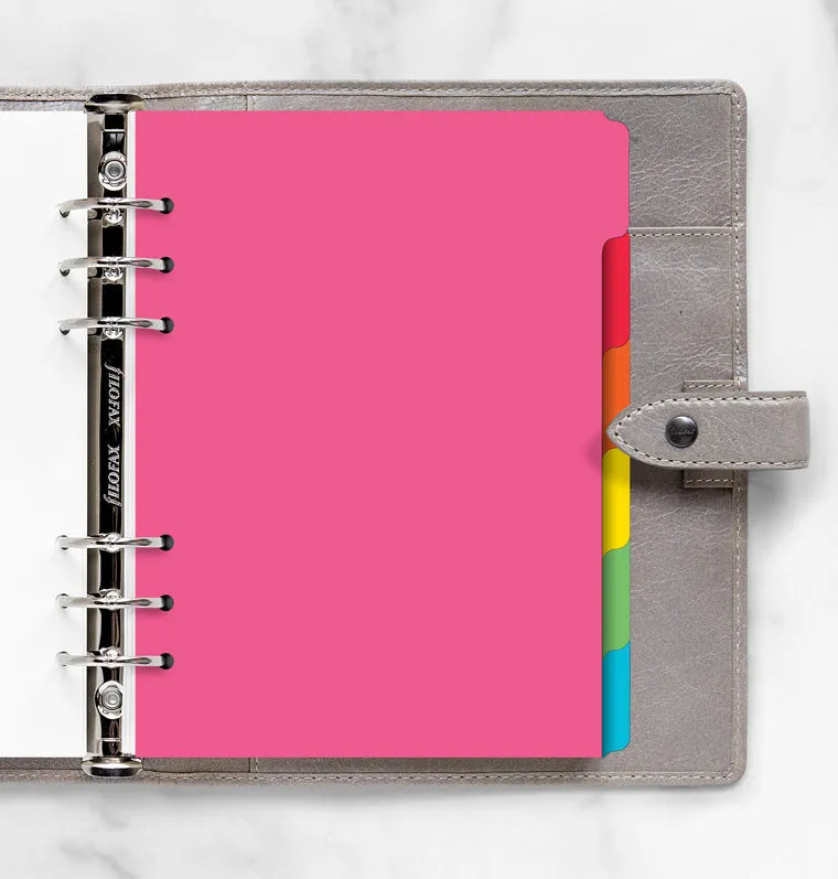 Filofax Classic intercalaires A5 6 onglets neutres