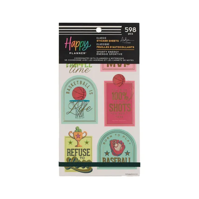 Happy Planner Sporty Energy stickers Classic 555 sport