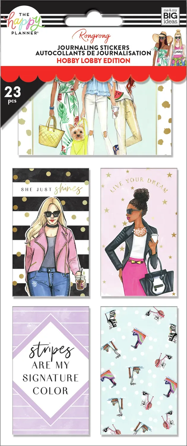 Happy Planner Rongrong Future Is Female stickers journaling 23 pièces