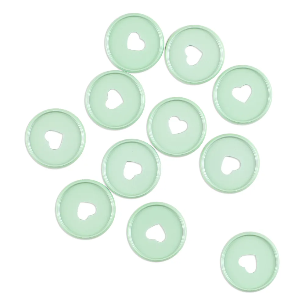 Happy Planner Sea Glass disques medium x11 métal vert
