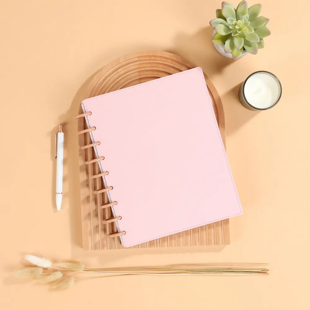 Happy Planner Classic Blush Deluxe couverture agenda simili cuir