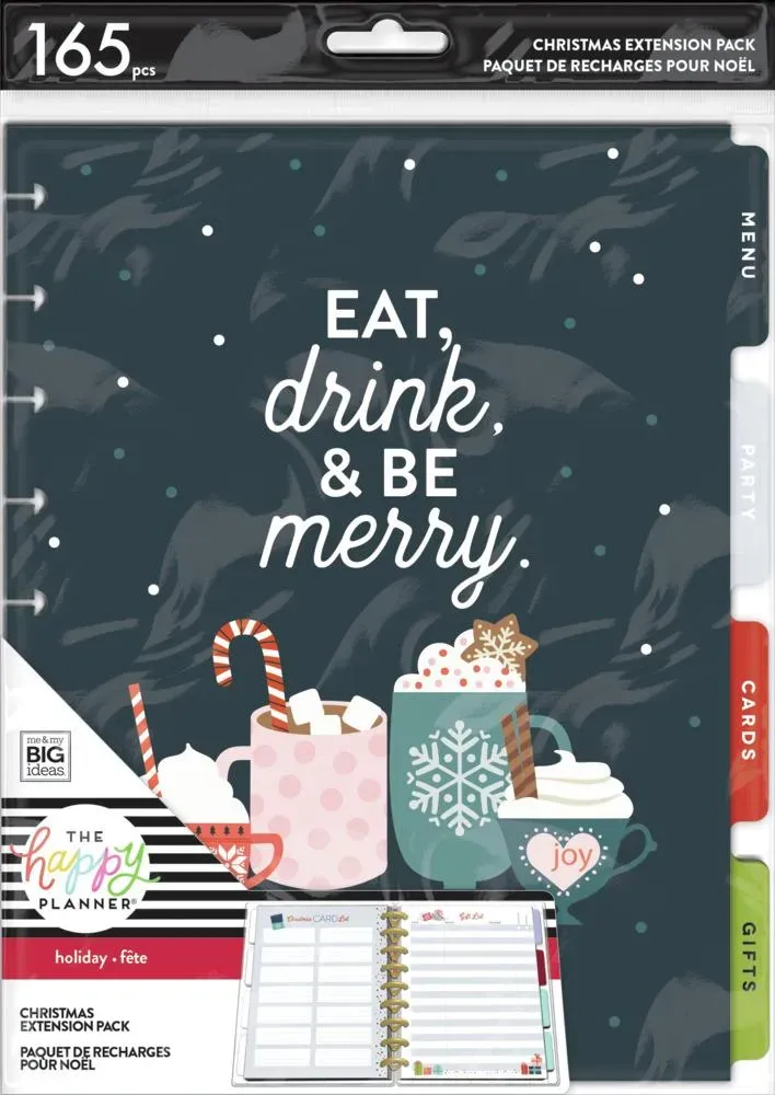 Happy Planner Merry & Bright recharge agenda Noël Classic