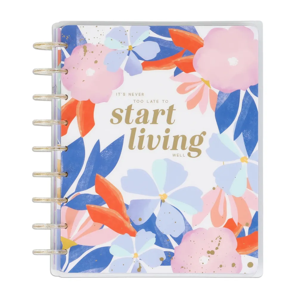 Happy Planner Pastel Florals coffret bien-être journal stickers