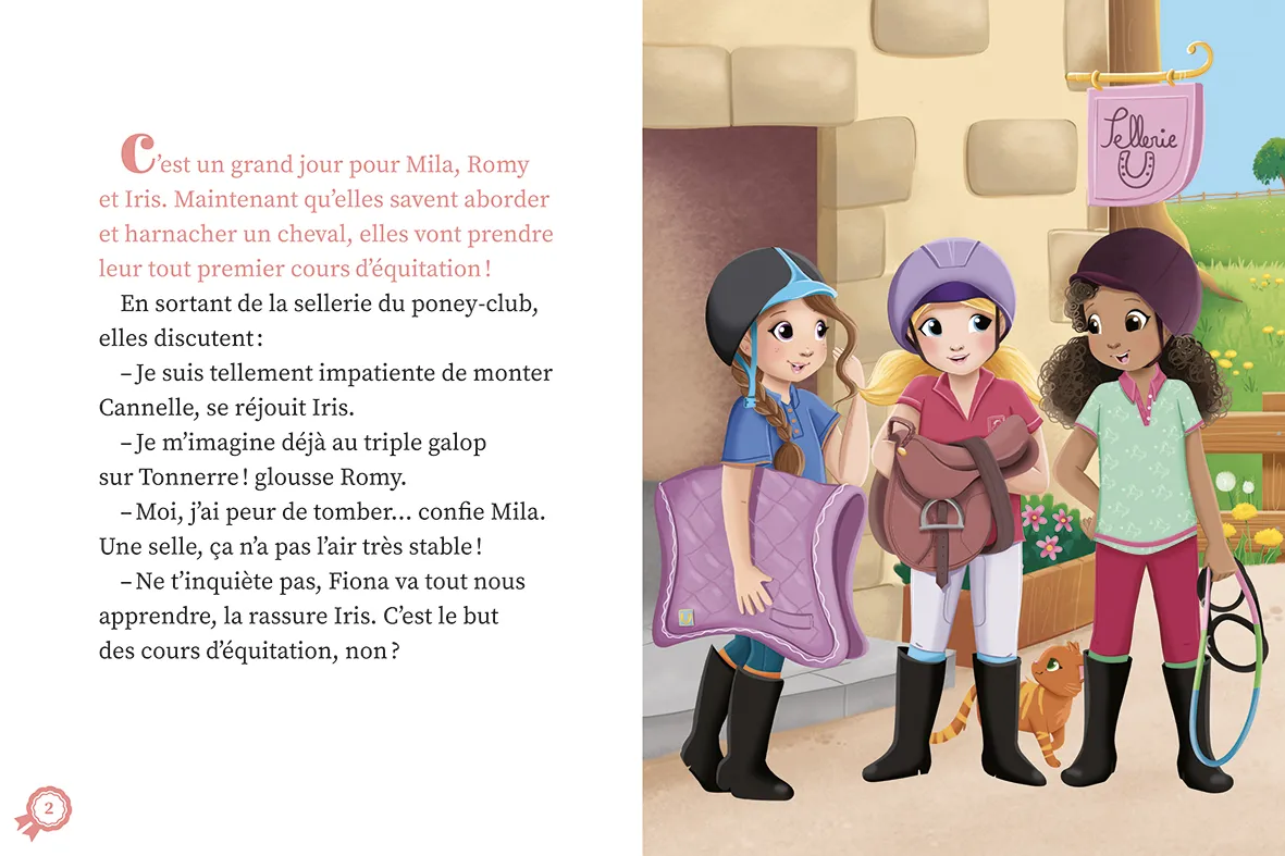 Frigobloc Une deux trois Cavalières tome 3 roman enfant poney