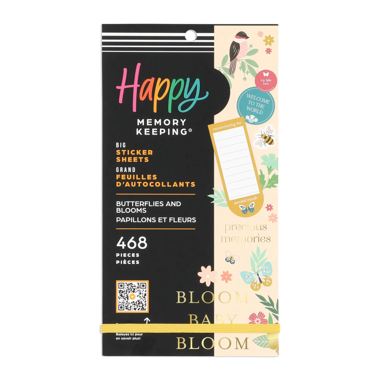 Happy Planner Big Butterflies and Blooms stickers 468 pièces