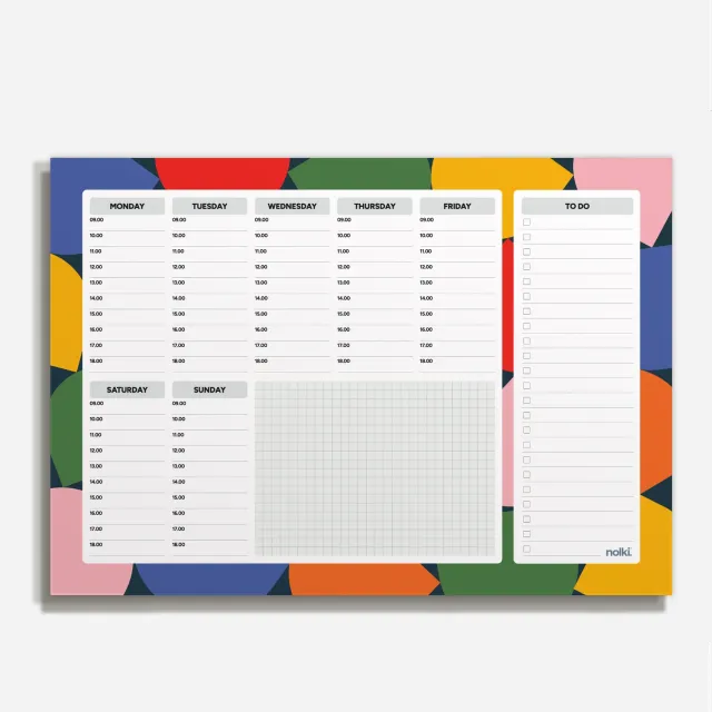 Nolki Klak Klak agenda bureau A4 50 feuilles journalier