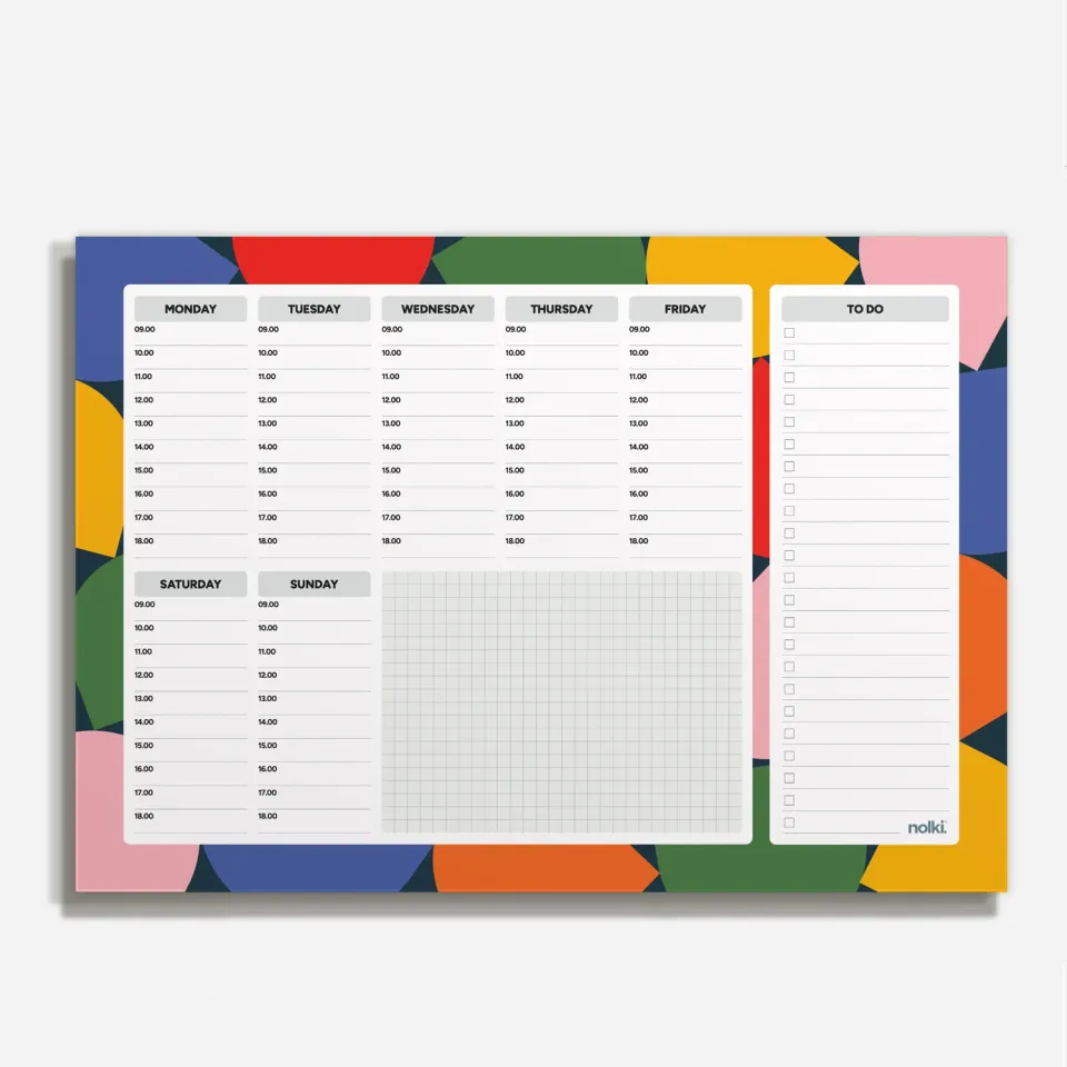 Nolki Klak Klak agenda bureau A4 50 feuilles journalier