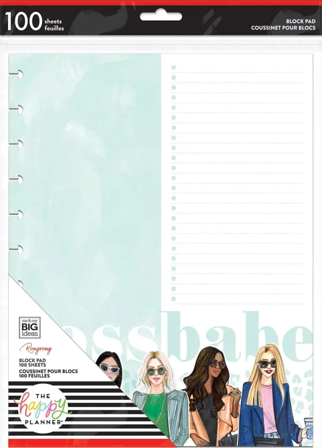 Happy Notes Rongrong Boss Babe bloc papier Big 100 feuilles