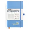 Poprun CH127L carnet ligné A5 rigide bleu brume 128 pages