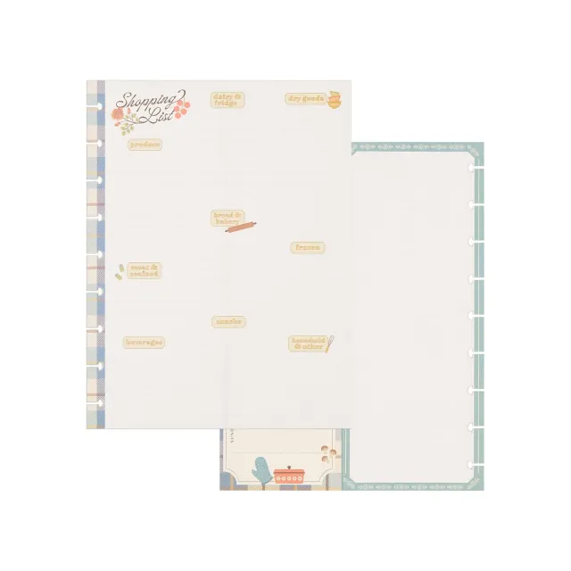 Happy Planner Classic recharge menus courses Fall Picnic 40 feuilles
