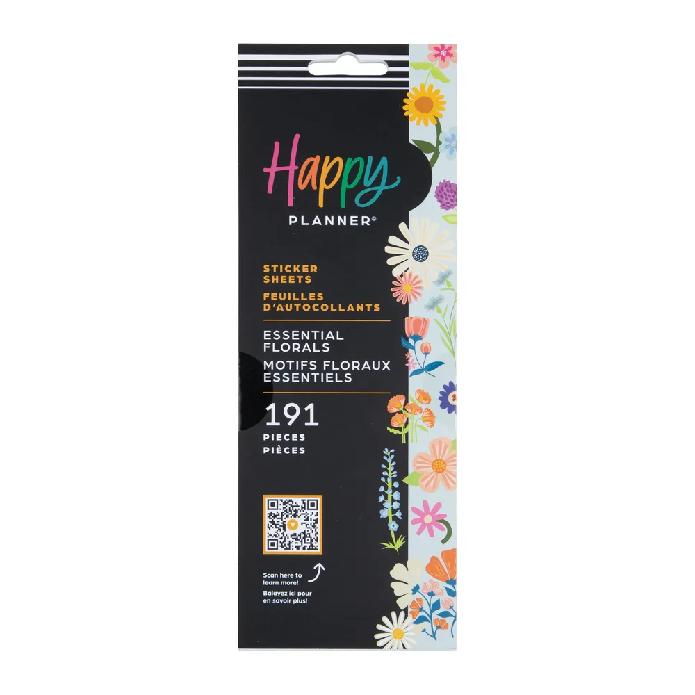 Happy Planner Essential Florals stickers fleurs 191