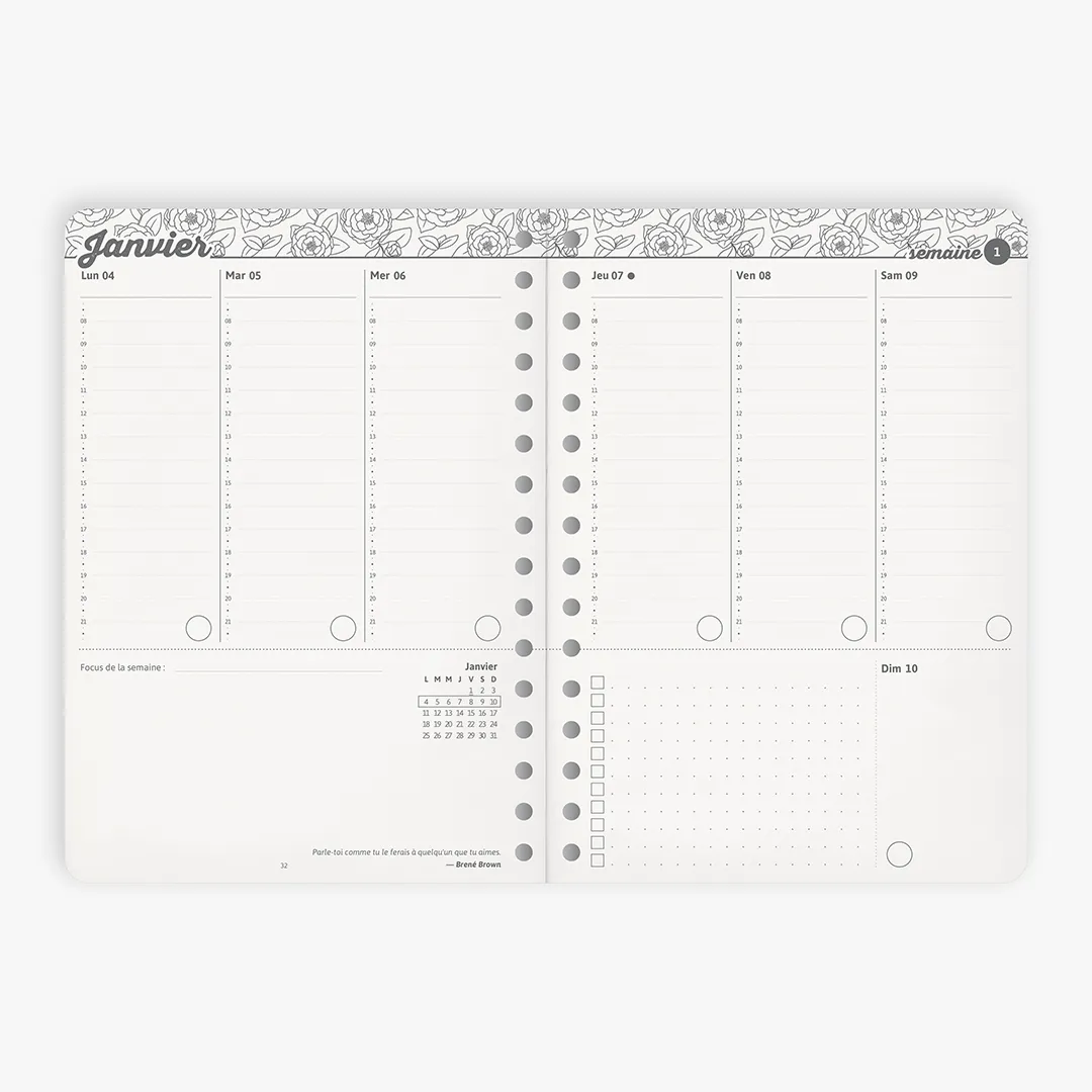 My365 My 2027 agenda semainier A5 spirale souple
