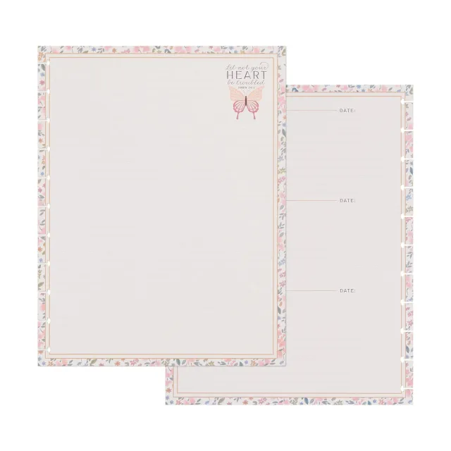 Happy Planner Wildflower Daydream Faith recharge Big 40 feuilles pointillés