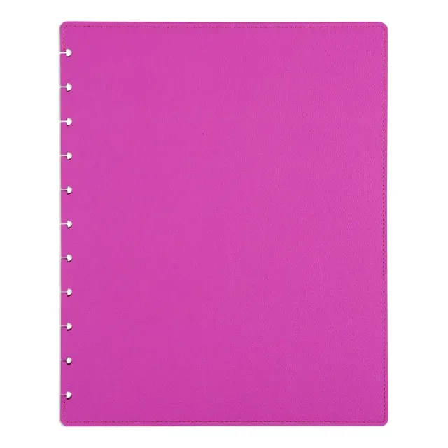 Happy Planner Big couverture clipsable simili-cuir prune