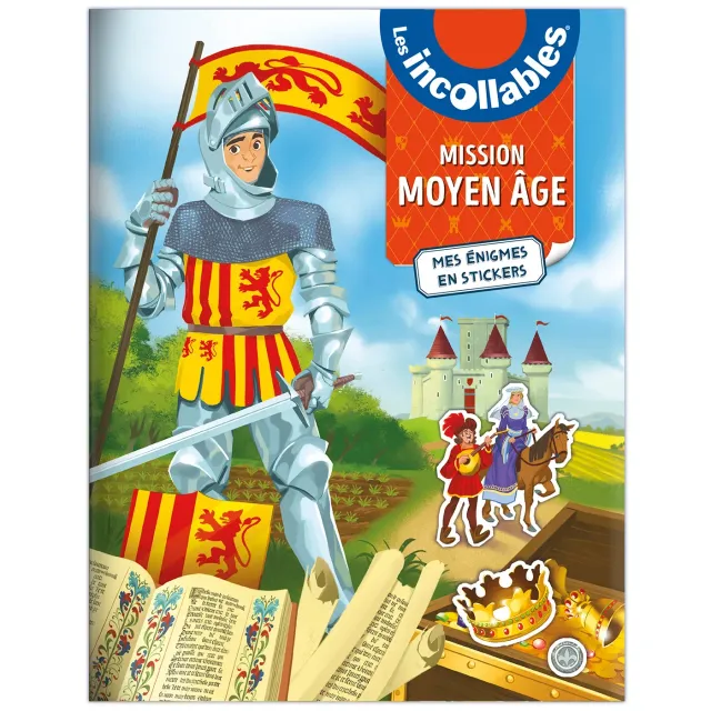 Les Incollables Mission Moyen Âge énigmes stickers 200