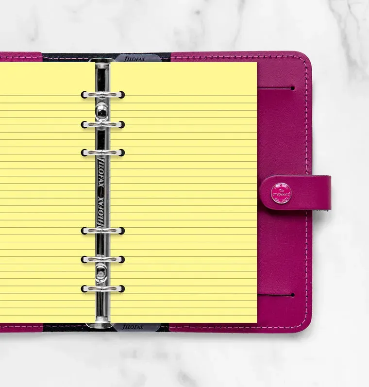 Filofax Classic bloc-notes Personal ligné jaune x100