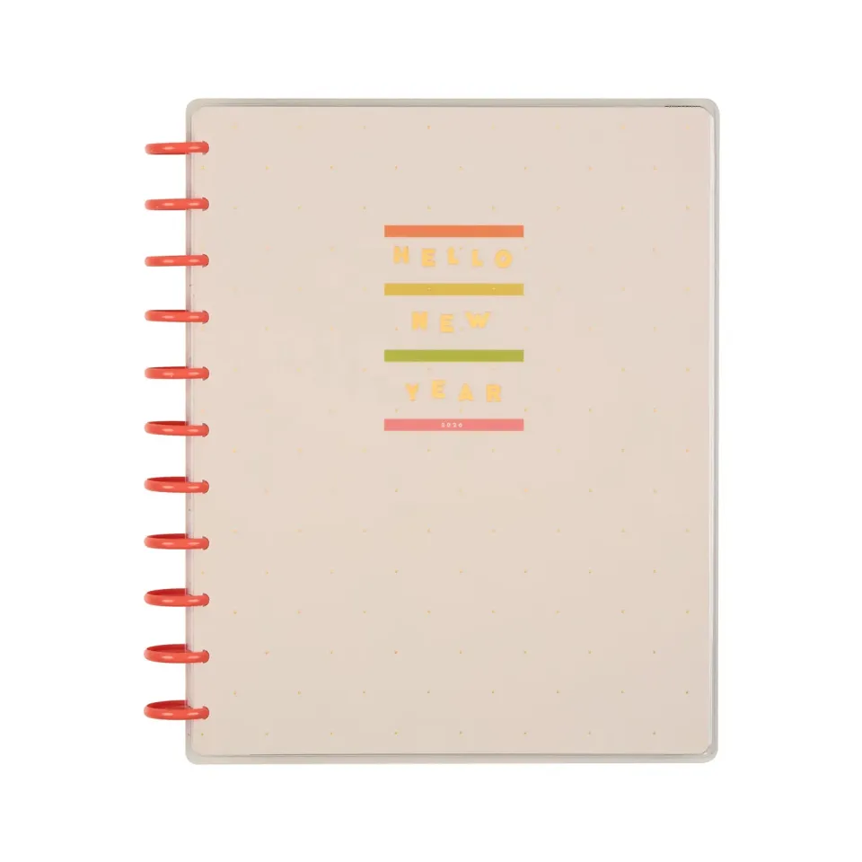 Happy Planner Pop Splash agenda 2026 Big Dashboard 12 mois