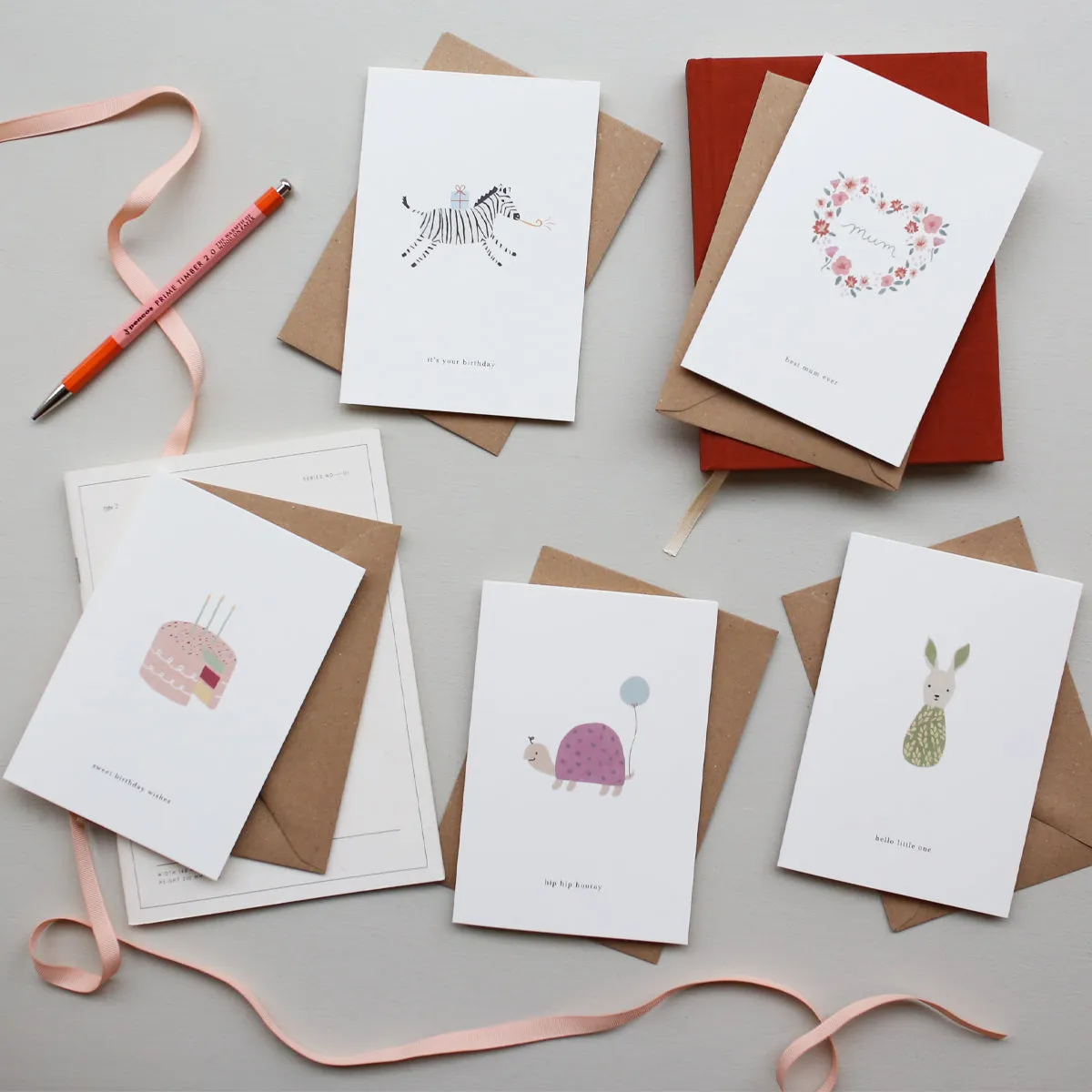 Kartotek Layer Cake carte anniversaire avec enveloppe