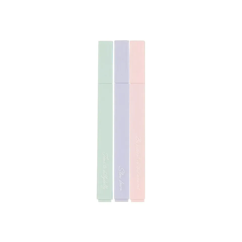 Happy Planner Screen Free Society surligneurs pastel x3