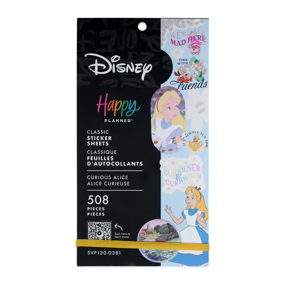 Happy Planner Alice Curious stickers Classic 508 Disney