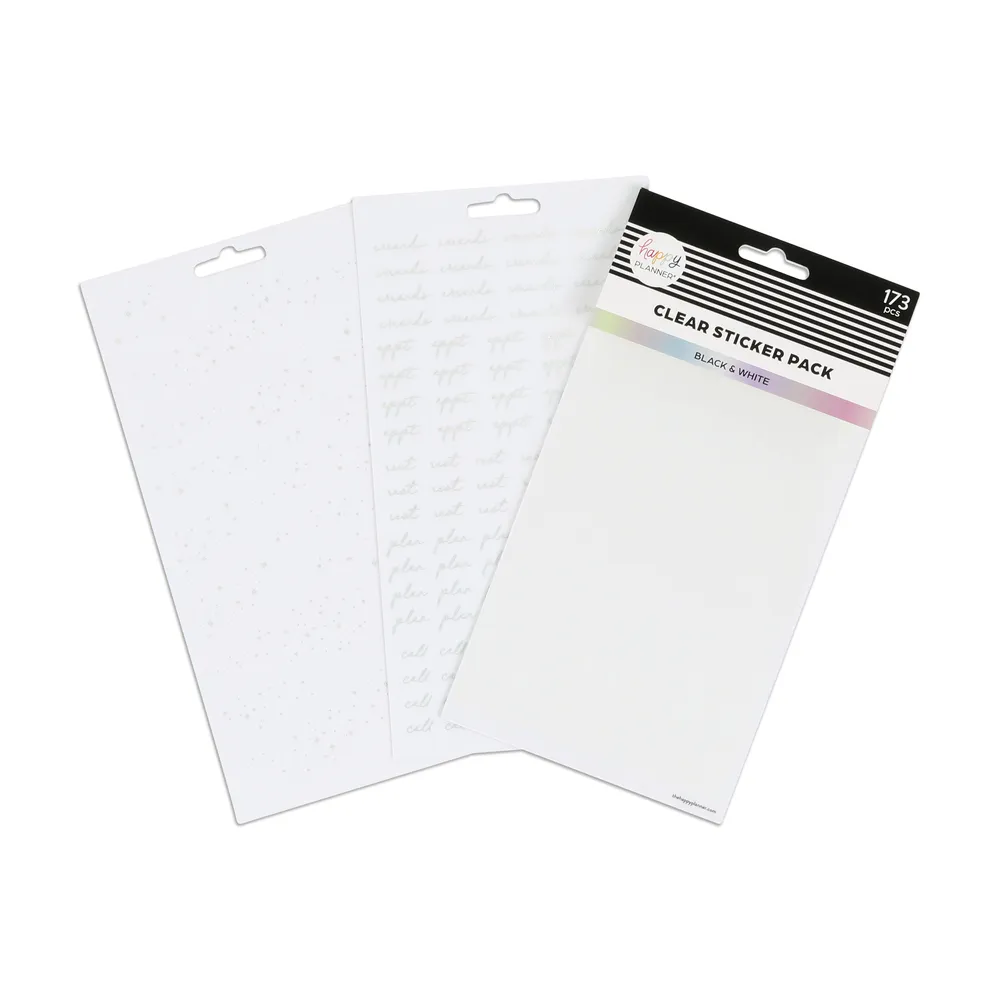 Happy Planner Plan Your Best Life bundle papier noir + stickers