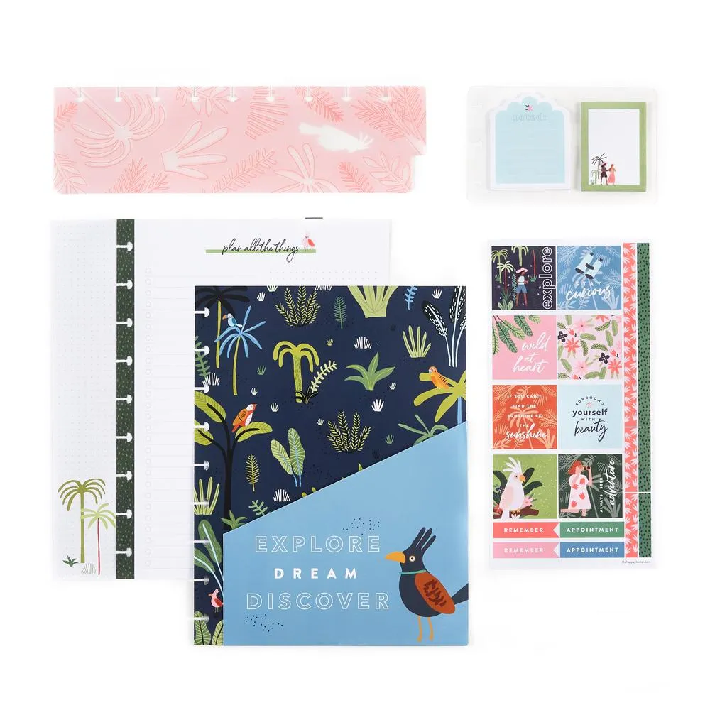 Happy Planner Jungle Vibes pack accessoires Classic tropical