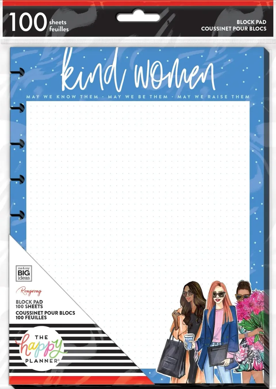 Happy Planner Rongrong Kind Women bloc notes Classic 100 feuilles
