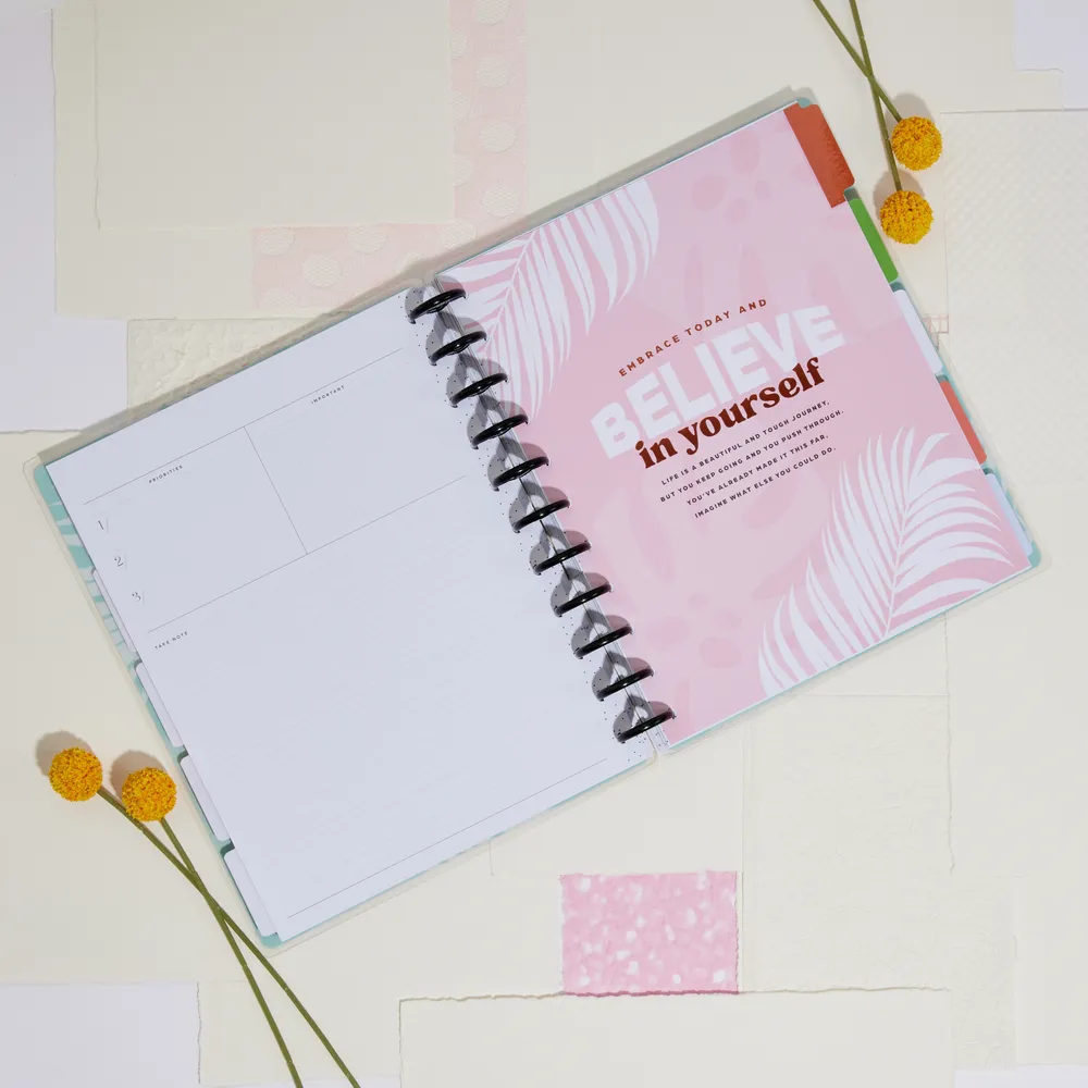 Happy Planner Bold Botanical agenda Big dashboard non daté