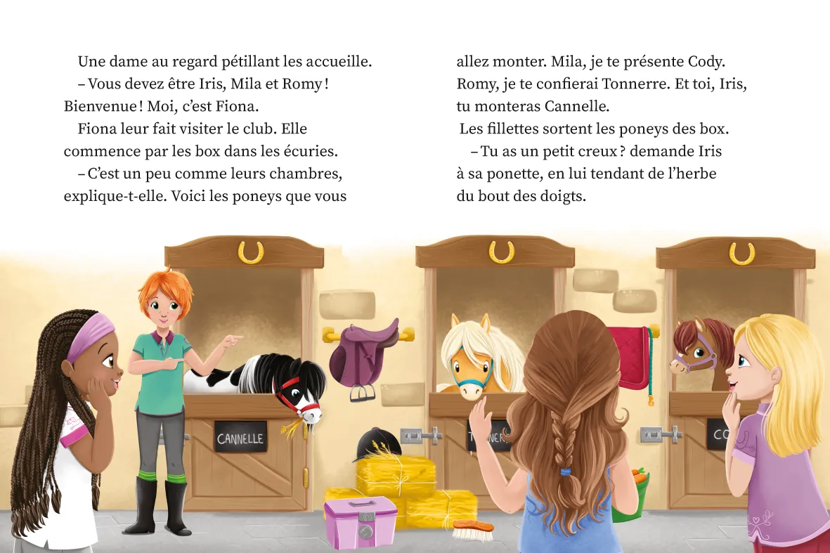 Frigobloc Une deux trois Cavalières Tome 1 roman poney dès 6 ans
