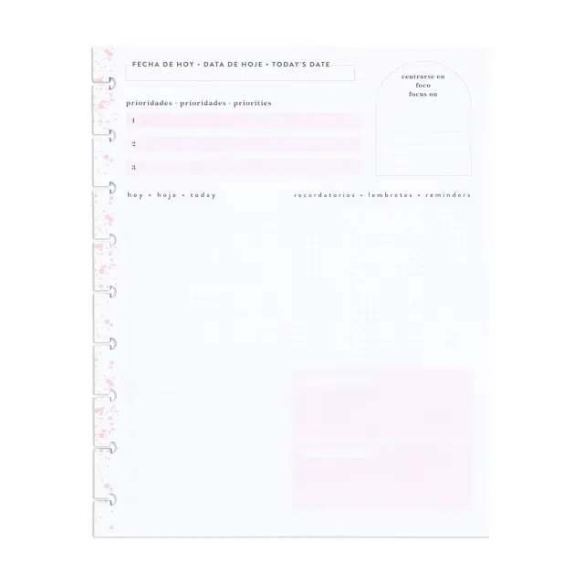 Happy Planner Multi Language Dashboard Classic recharge 40 feuilles