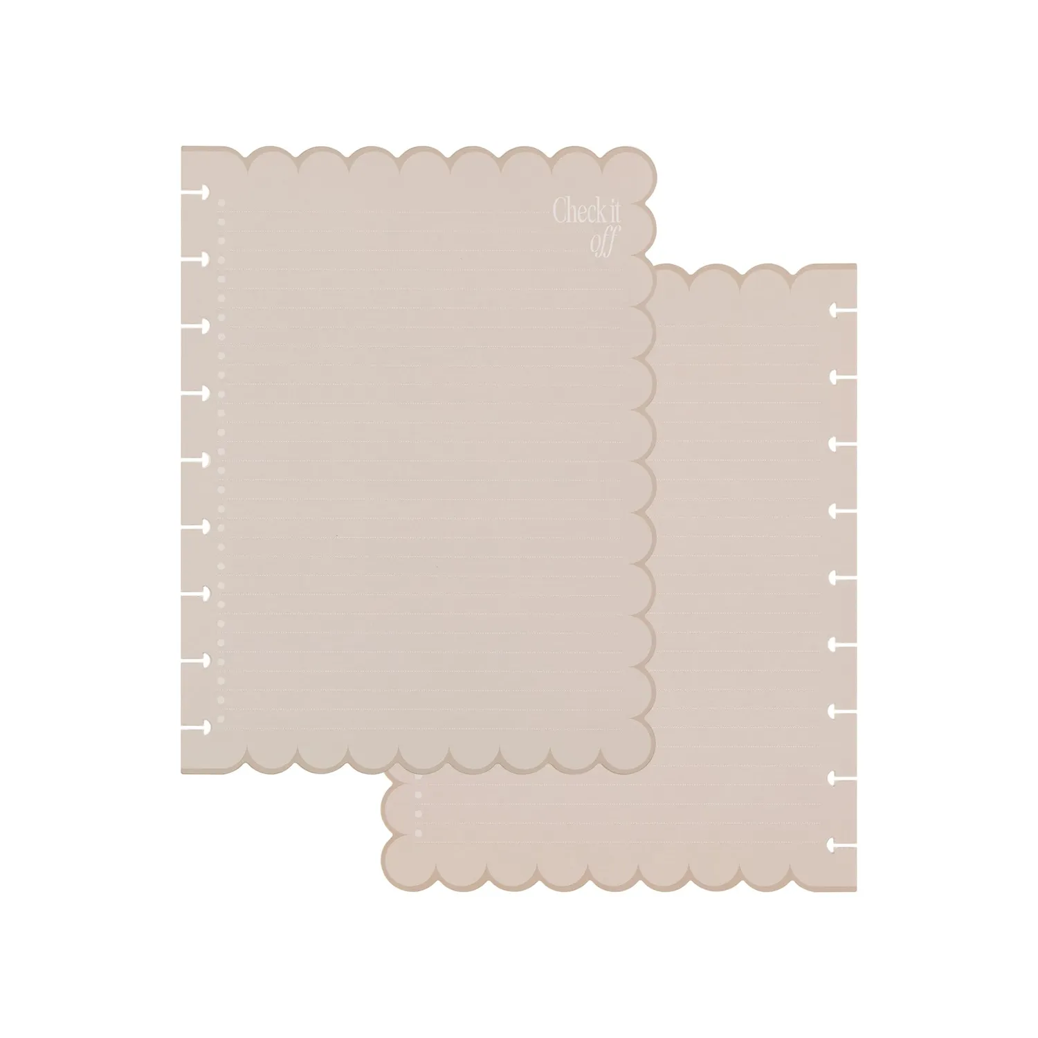 Happy Planner Haven Heart recharge Classic checklist festonnée 40 feuilles