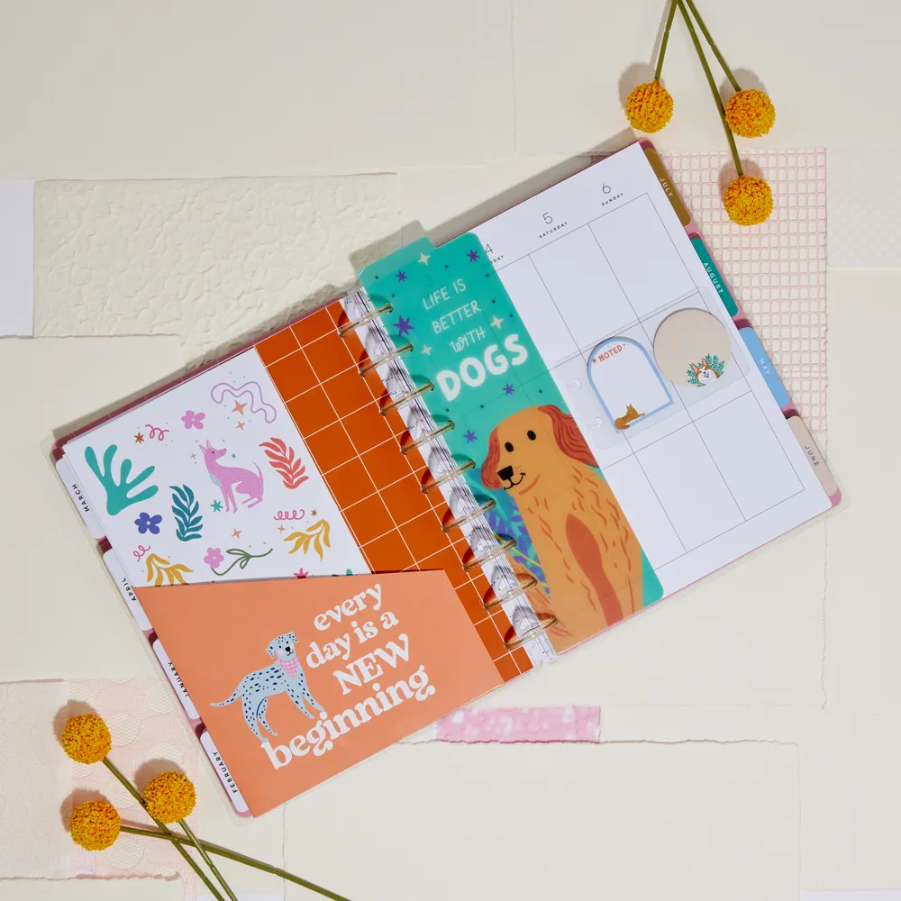 Happy Planner Playful Pups Classic kit accessoires chien