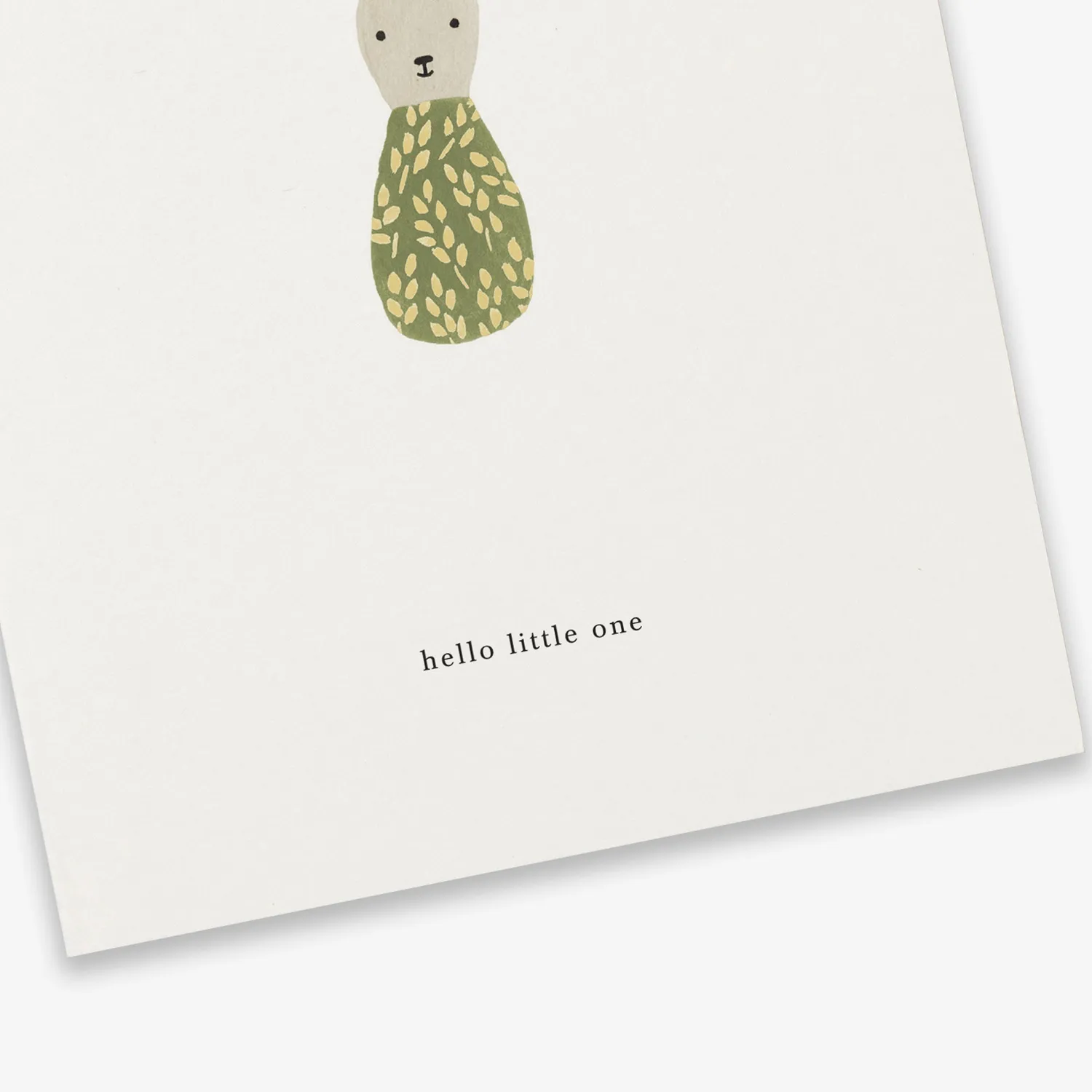 Kartotek Baby Rattle carte naissance hello little one