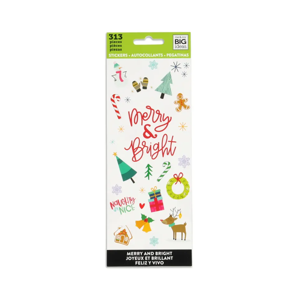 Happy Planner Merry & Bright stickers 8 planches noël